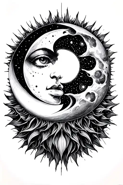 Black Sun And Moon Inside