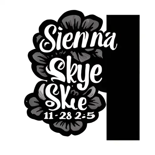 Granddaughters Name And Birth Date Sienna Skye 11-28-25