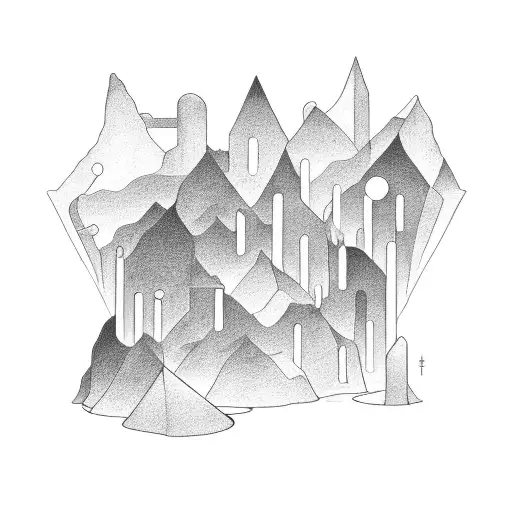 A Group Of Diverse People Holding Hands And Forming The Shape Of A City