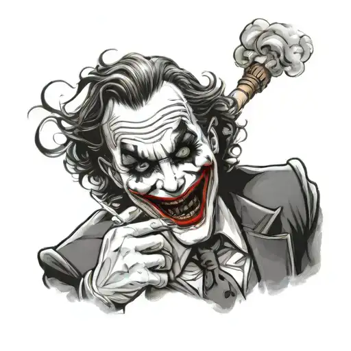 Joker With Cigarette