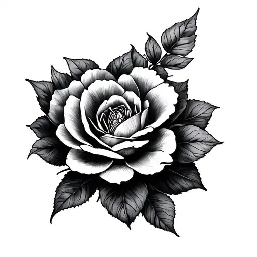 Fine Line Vriolet Tattoo Design