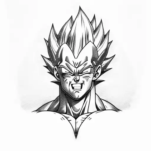 Majin Vegeta Sonriendo