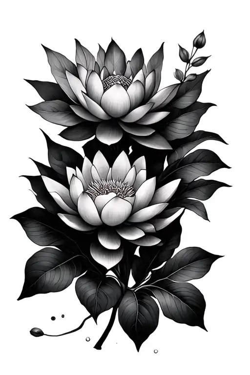 Something Inspired By Lotus And Tulasi Plant Leaves