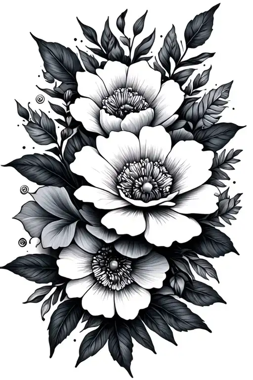 Floral Blackwork