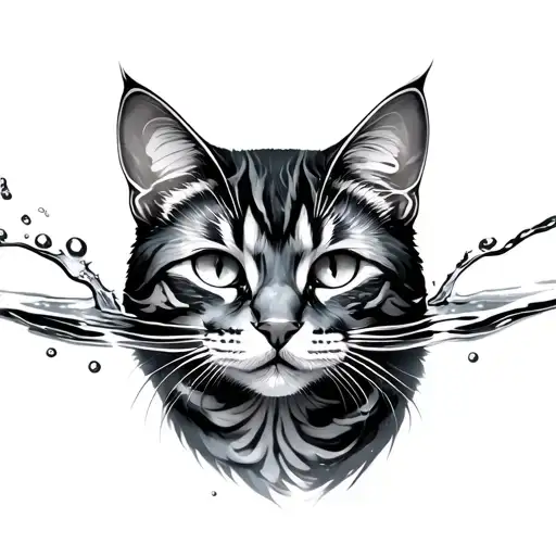 Cat Under Water