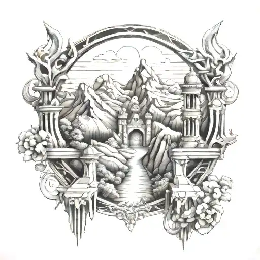 Mountain Heaven Gates