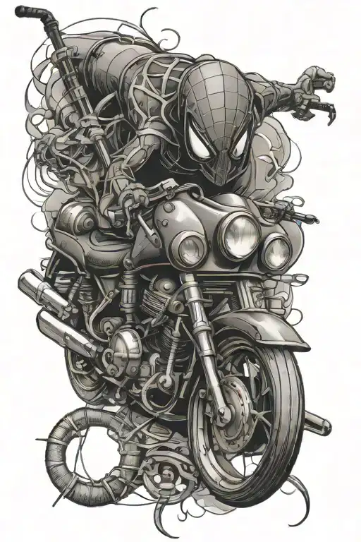 Spider Motorcycle Violin
