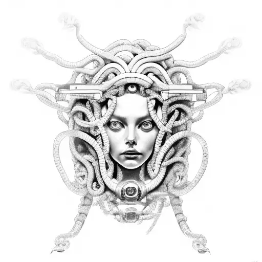 Medusa With Robot Eye