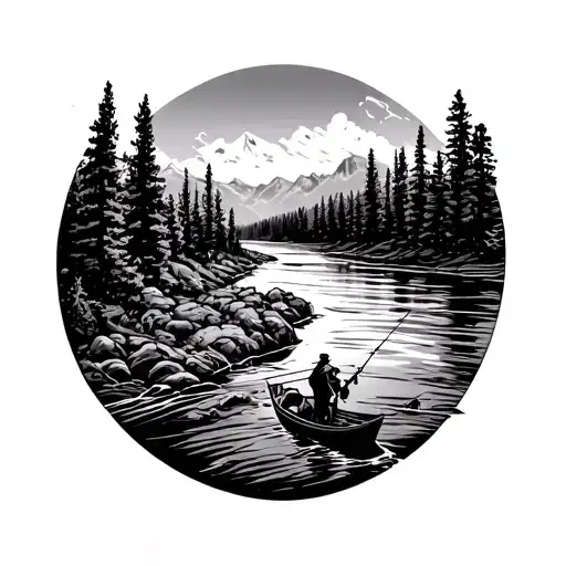 Colorado River Fishing Scene