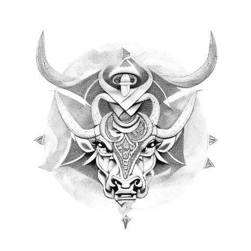 Cancer And Taurus Zodiac Symbols Combined