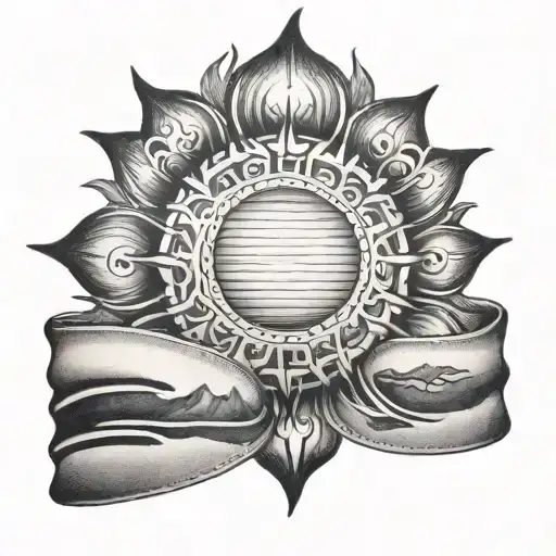 Sun Armband Tattoo For Men