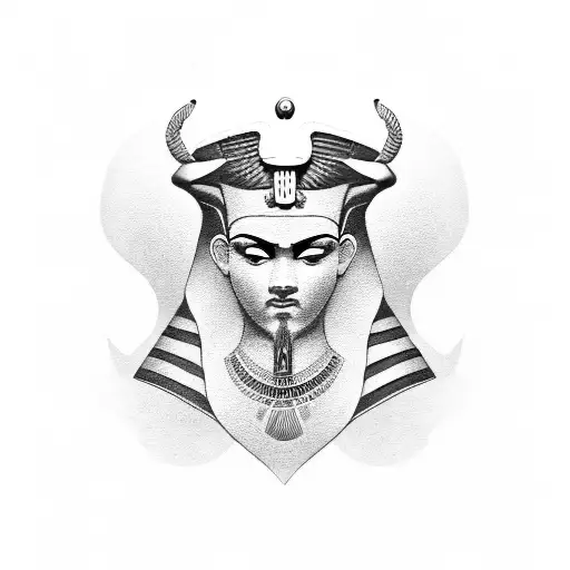 Anhk Symbol With Egyptian Symbolism