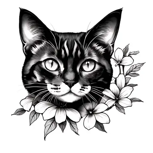 Cat Fineline Flower