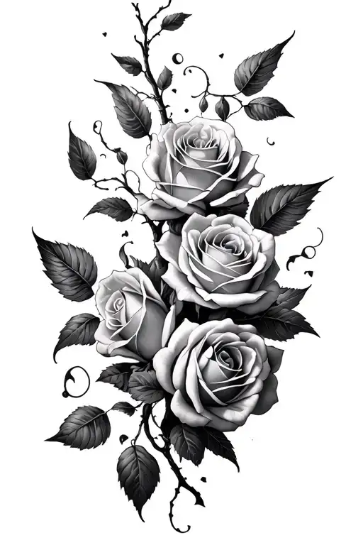 Icarus Falling Roses Wrapped