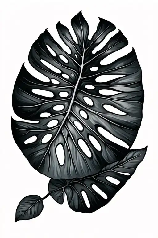 Monstera Plant Leaves