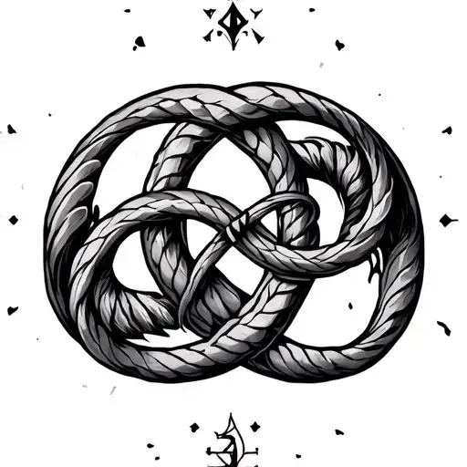 Gemini Zodiac Sign Intertwined