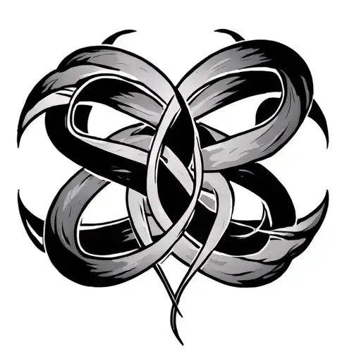 Gemini Zodiac Sign Intertwined