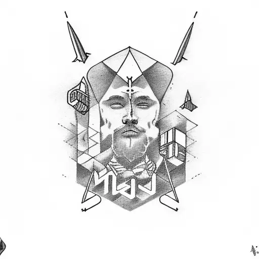 The Word Nobody Tattooed Anove A Mans Eyebrow On An Oldschool Font