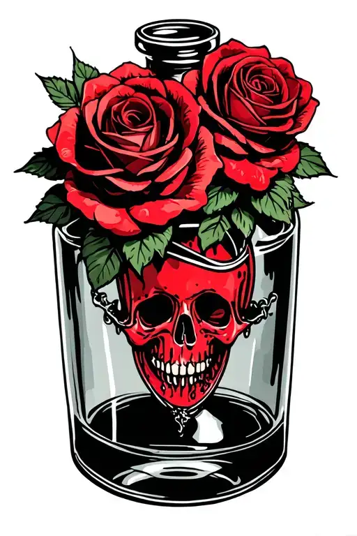 Poison Bottle With Roses In It