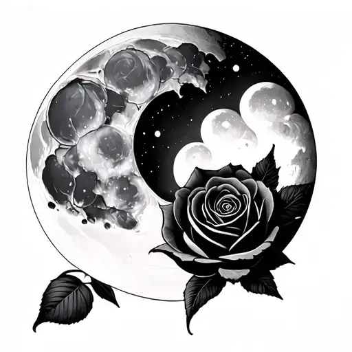 Rose Moon Pentogram