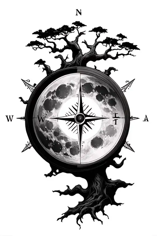 Compass Tree Moon