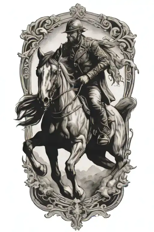 Guy Riding A Horse