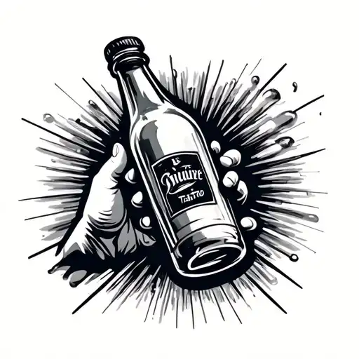 Throwing Bottle At Sign From Car