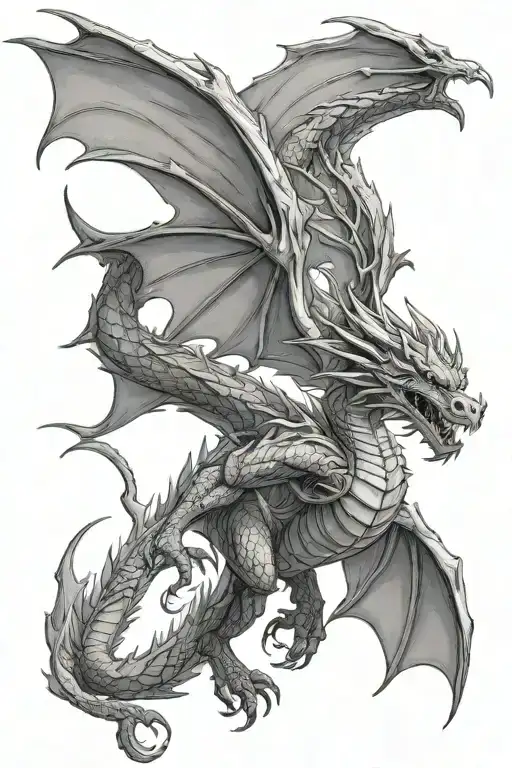 Fourth Wing Dragon From Blood And Ash Tree