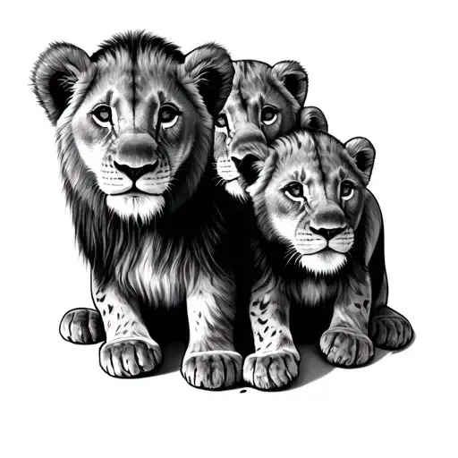 3 Lion Cubs
