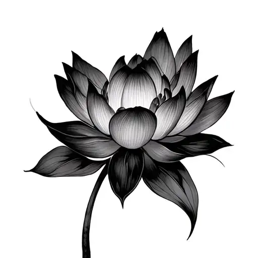 Lotus Flower With 2 Intertwined