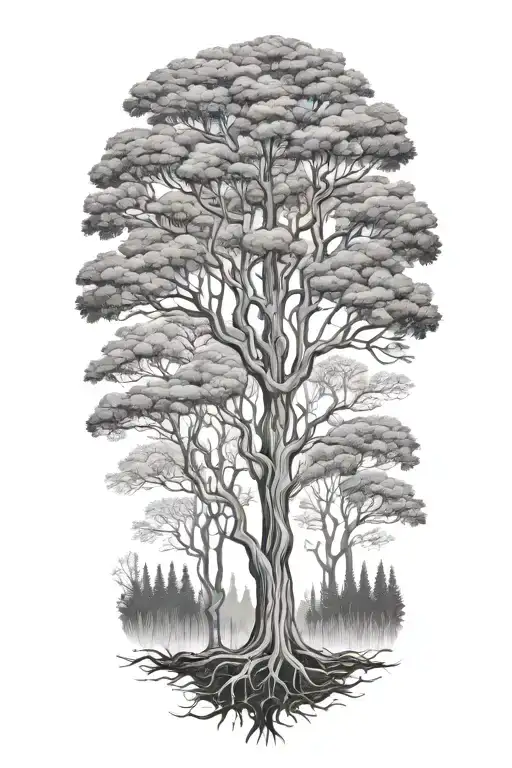 Trees Background Looking