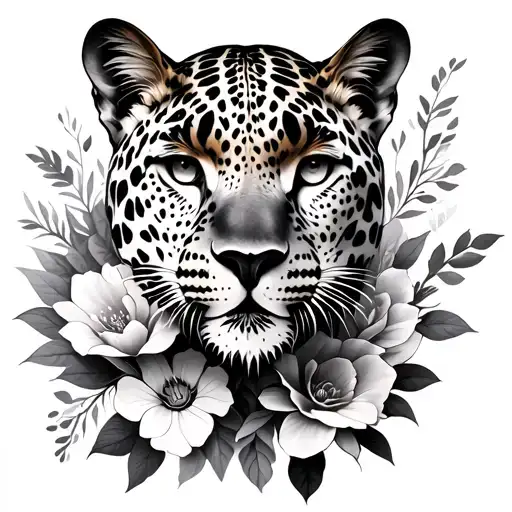 Leopard And Floral