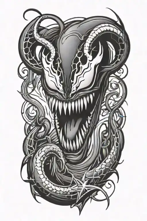 Lighting Bolts Forming Venom Marvel