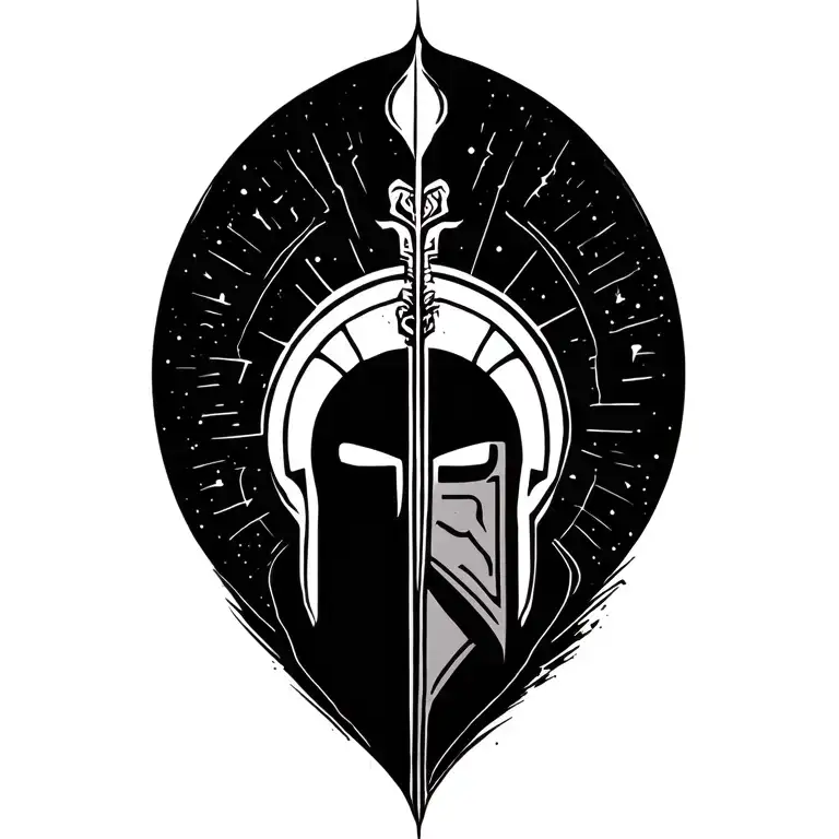 Keep Spartan Change Background To Simple Fine Astral Circle Line And Change To Open Hand