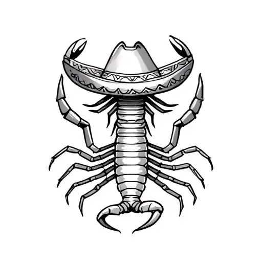 Scorpion Wearing A Sombrero