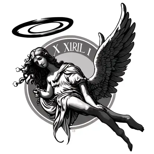 Roman Numeral April 28 2009 With Angels Wings And A Halo