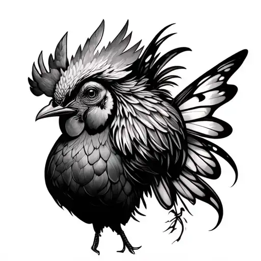 Fairy With Rooster Head