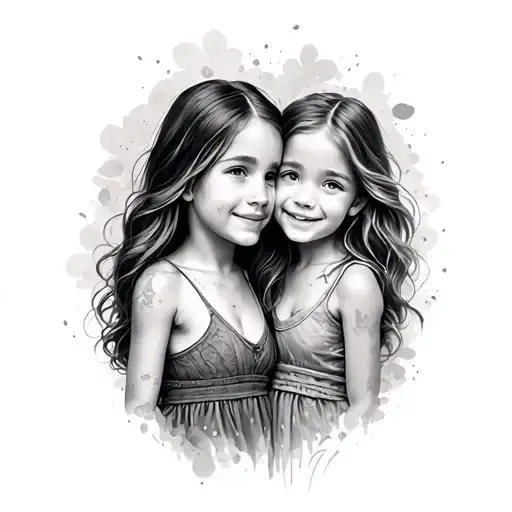 Dad And Two Daughters