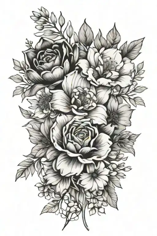 July & August Birth Flower Bouquet