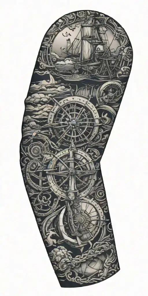 Nautical Arm Sleeve
