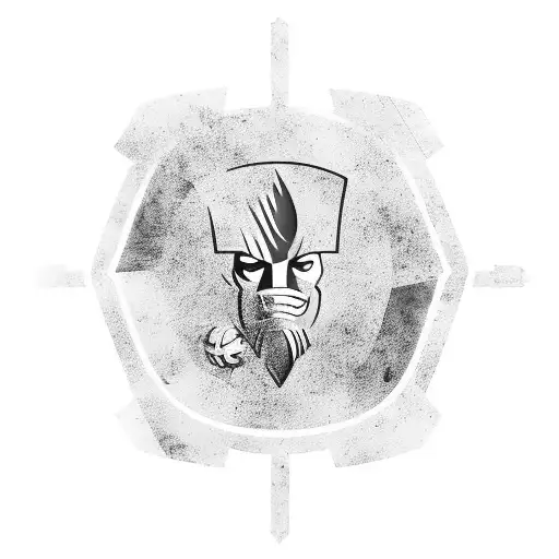 Combine The Sparta Prague Logo With A Black And Grey Depiction Of A Darts Board