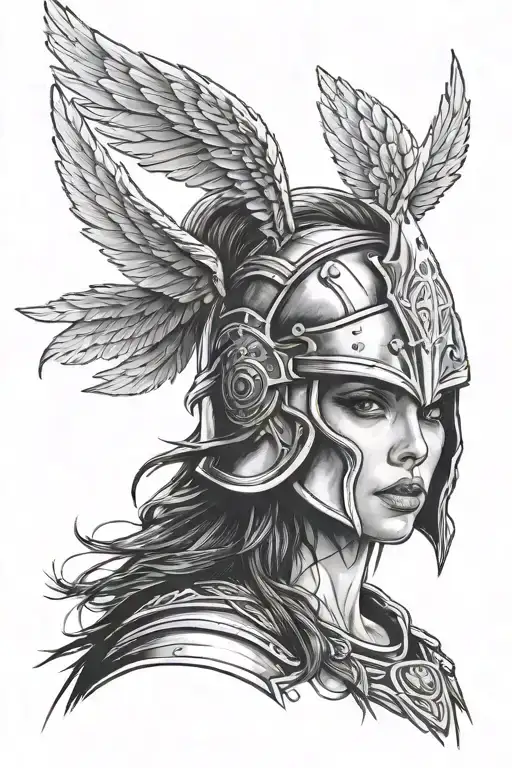 Ana De Armas Face As A Valkyrie With Helmet