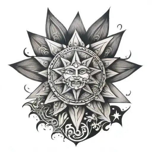 Filipino Sun And Stars Forming