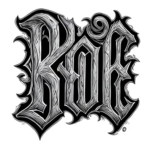 The Word Brock In Old Norse Alphabet