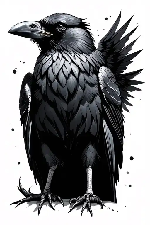 Raven Standing