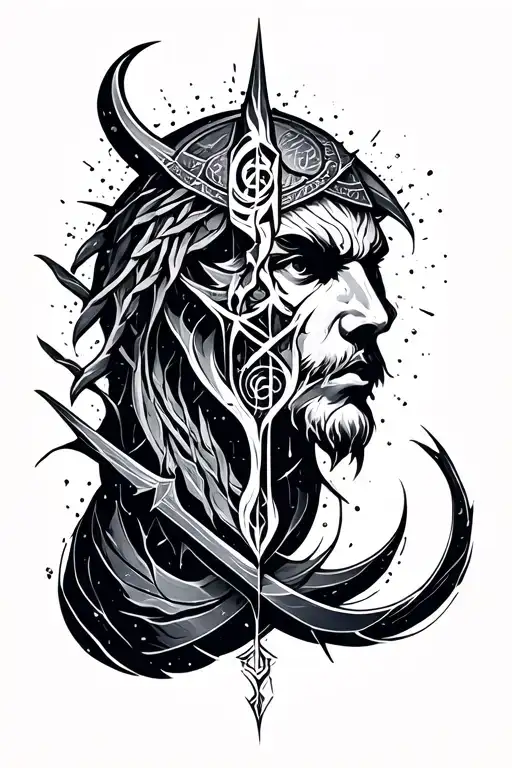 Cybersigilsm Mixed With Norse Runes