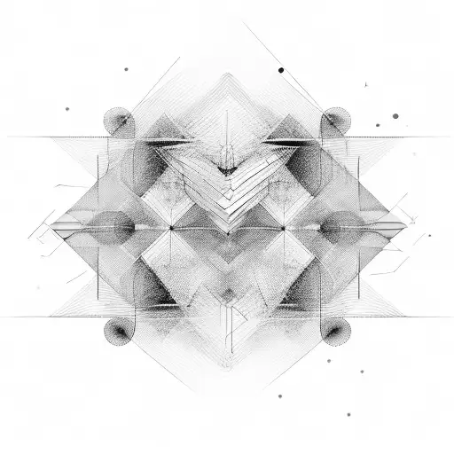 Abstract Geometric Shapes Representing Soundwaves