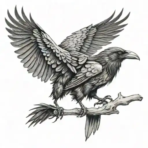 Hugin And Munin Raven