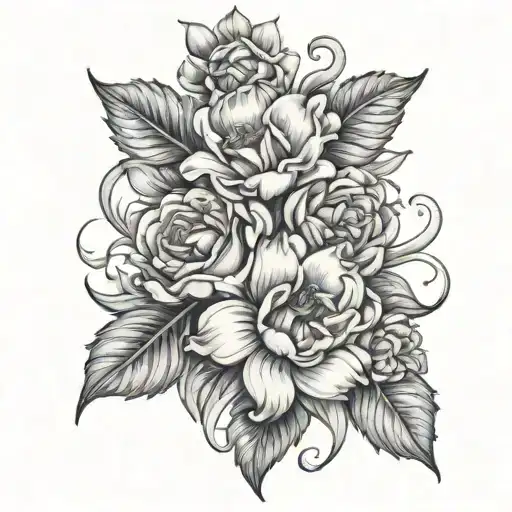 Birth Flowers Intertwined