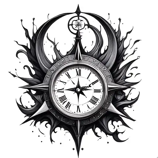 Half Compass Half Clock